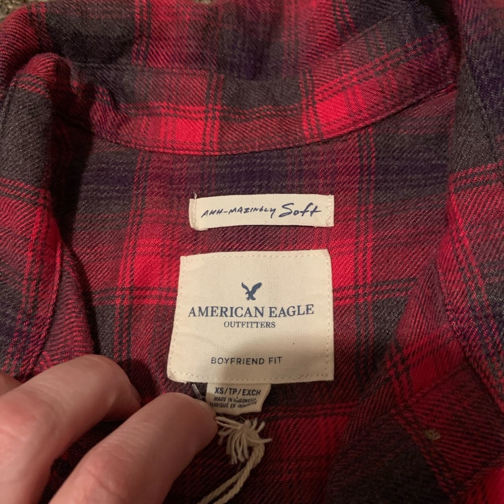 3/$12🔸American Eagle Outfitters Boyfriend Flannel - Picture 5 of 10